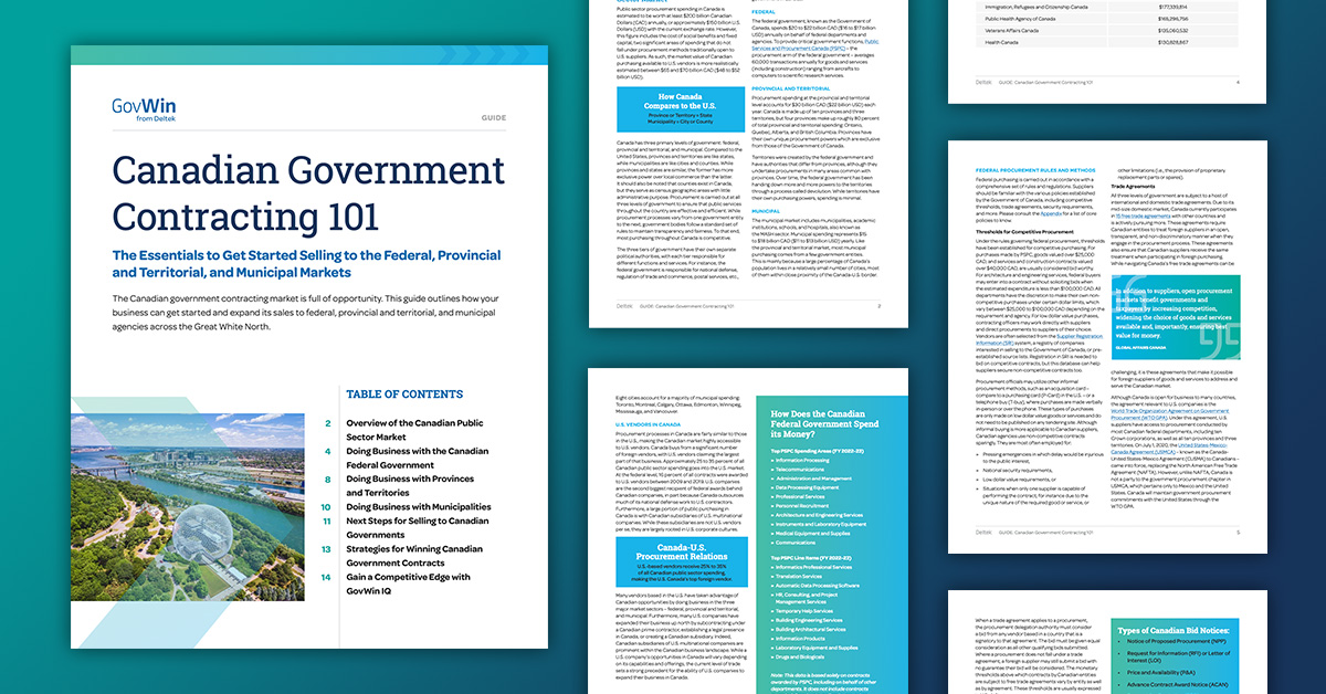Canadian government Contracting